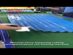 40m-min servo following cutting corrugated panel roll forming machine