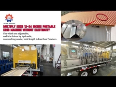 20-26 গজ KR18 KR24 স্ট্যান্ডিং সিউম পোর্টেবল রোল ফর্মিং মেশিন