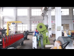 পিএলসি কন্ট্রোল সিস্টেম হাইড্রোলিক কাটিয়া সঙ্গে ধাতু শাটার দরজা গঠনের মেশিন